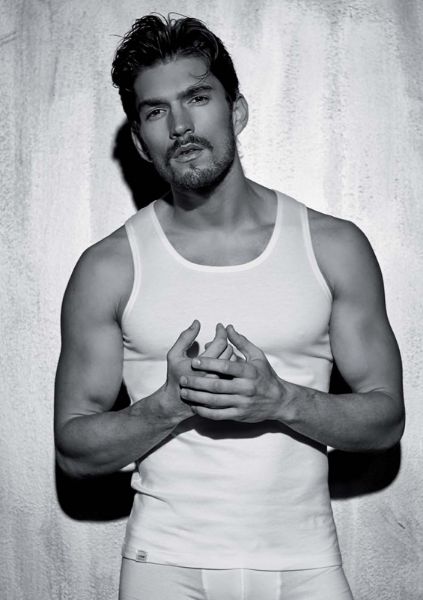 CANOTTA SPALLA LARGA COTONE ELASTICIZZATO UOMO COVERI ET1002 39407