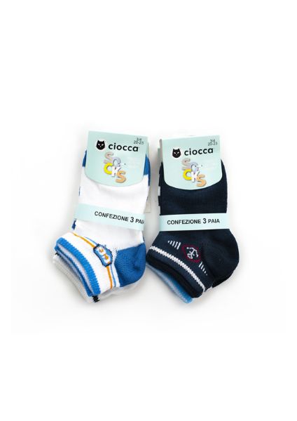 TRIPACK SNEAKER NEONATO CIOCCA 3/640 141292