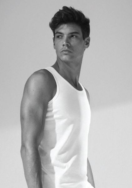 CANOTTA SPALLA LARGA UOMO FILO DI SCOZIA ENRICO COVERI ET1132 133632