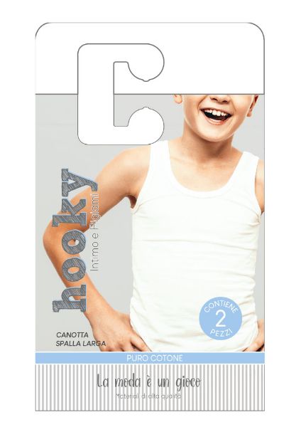 BIPACK CANOTTA SPALLA LARGA BAMBINO HOOKY  GABRIELE 178103